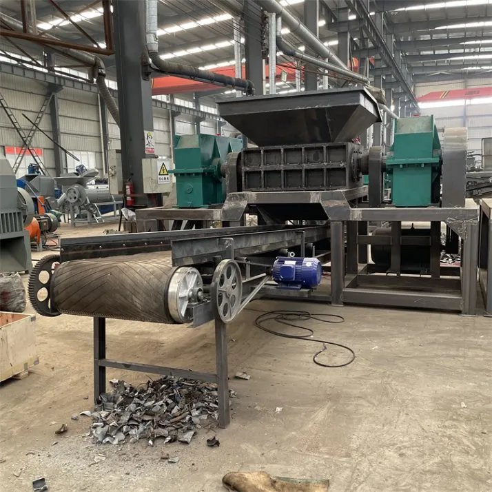 Highcapacity industrial metal shredder processing large amounts of scrap metal