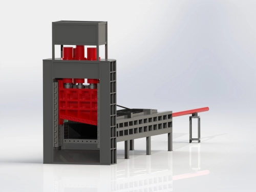 What is the working principle of the gantry shear?